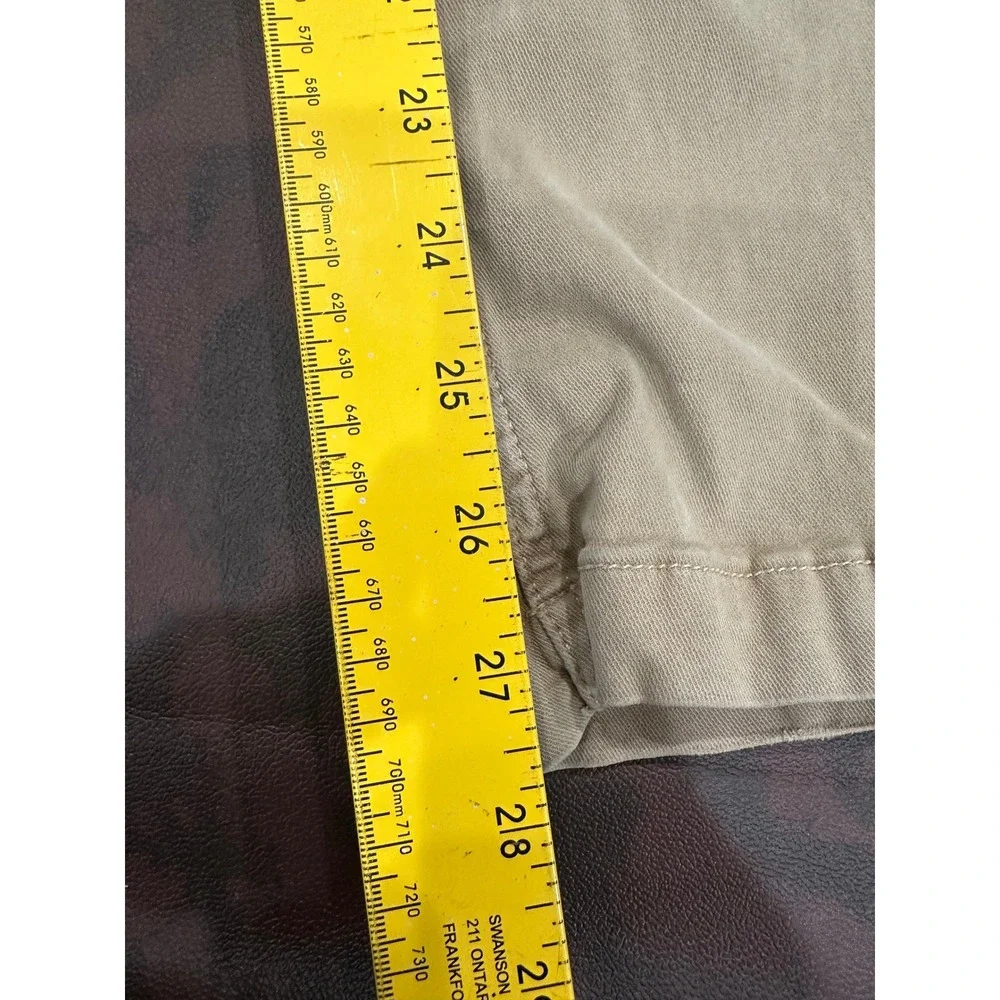 Faherty Arlie Day Pants Womens Medium Tan Khaki Jogger Tapered Stretch Tencel
